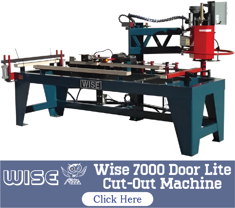 Wise 7000 Door Lite Cut-Out Machine