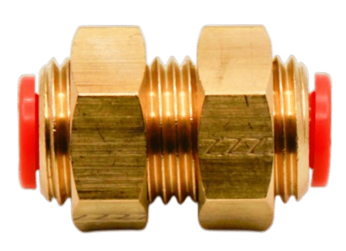 Bulkhead Union – 1/4" OD Push-to-Connect Air Fitting