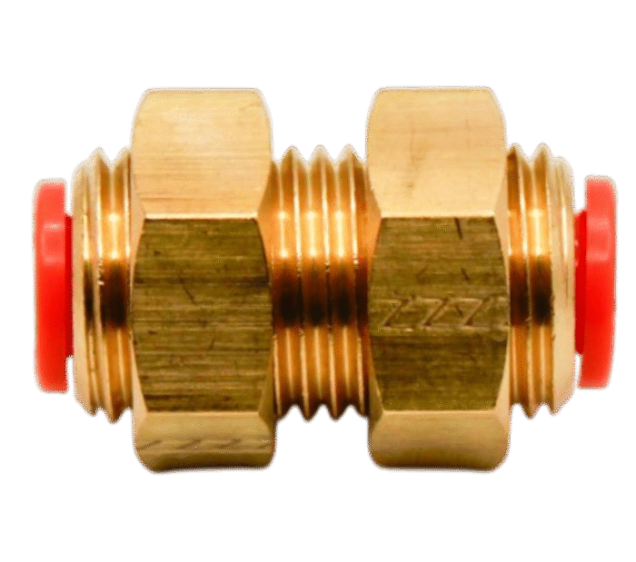 Bulkhead Union – 3/8" OD Push-to-Connect Air Fitting