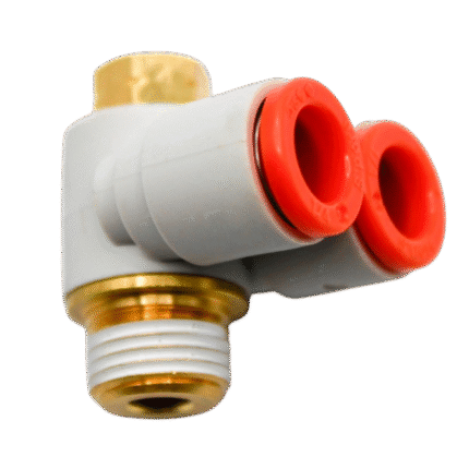 1/4" OD, 1/8" NPT Double Universal Male Elbow