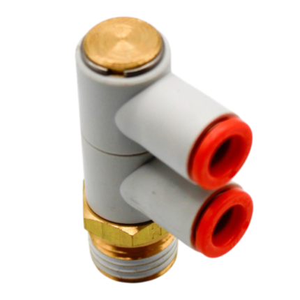 1/4" OD x 1/4" NPT Double Universal Male Elbow