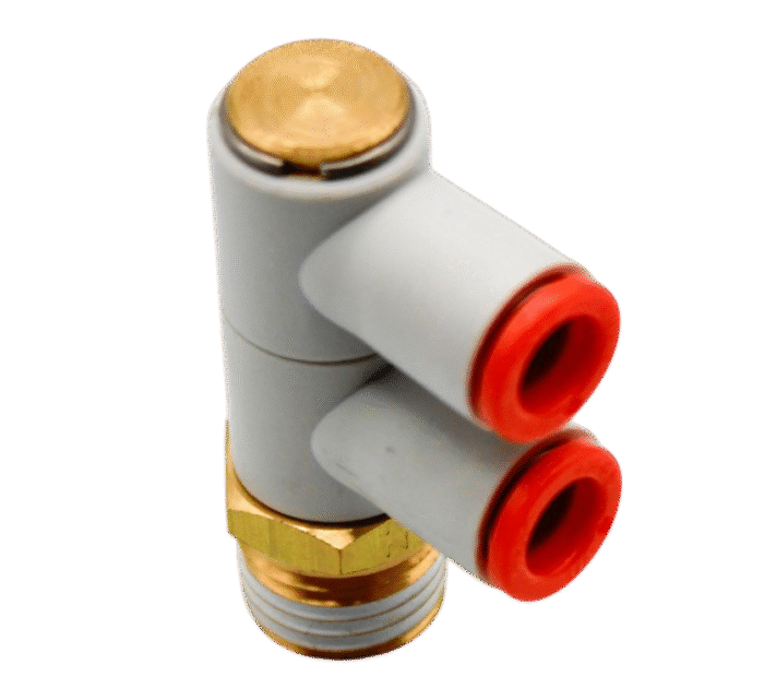 1/4" OD x 1/4" NPT Double Universal Male Elbow