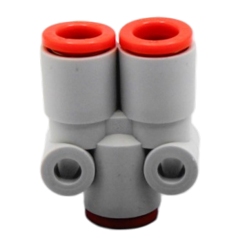 Male Branch "Y" 3/8" OD, 1/4" NPT Air Fitting