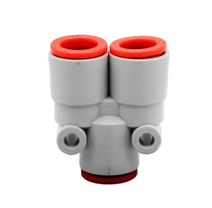 Male Branch "Y" 1/4" OD, 1/8" NPT Air Fitting