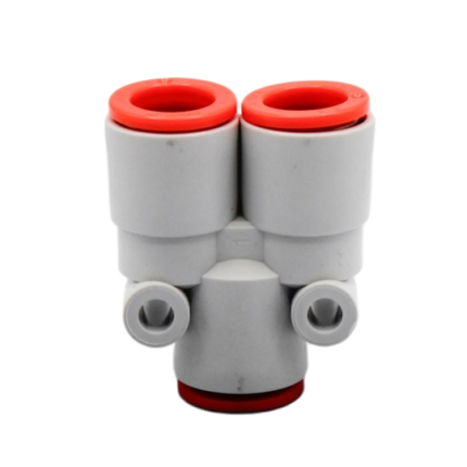 Male Branch "Y" 1/4" OD, 1/8" NPT Air Fitting