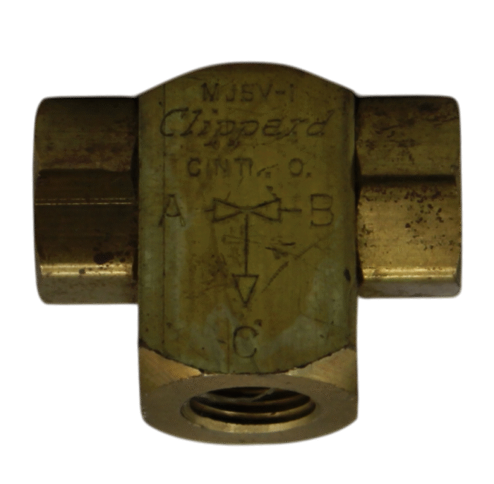 Shuttle Valve – 1/8" Ports (2-Way Check Valve)