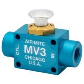 Air-Mite MV3 Valve – Mushroom Push Button Pneumatic Control